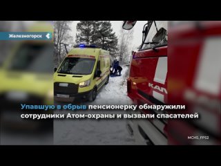 employees of the ministry of emergency situations rescued a freezing 74-year-old woman in zheleznogorsk